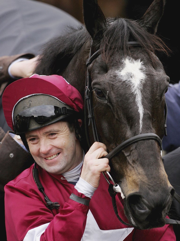 Conor O’Dwyer rode Cheltenham to perfection and
he may now train a Festival winner