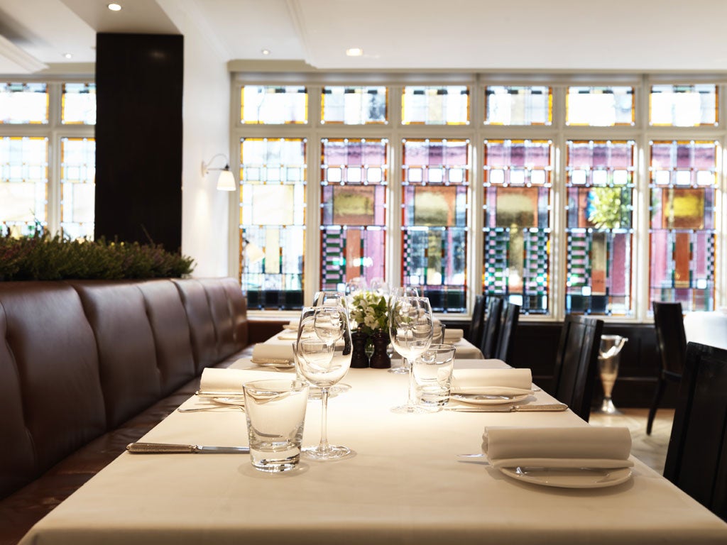 With its stained-glass windows and airy feel, Quo Vadis has simply been pared down further from its already quiet elegance