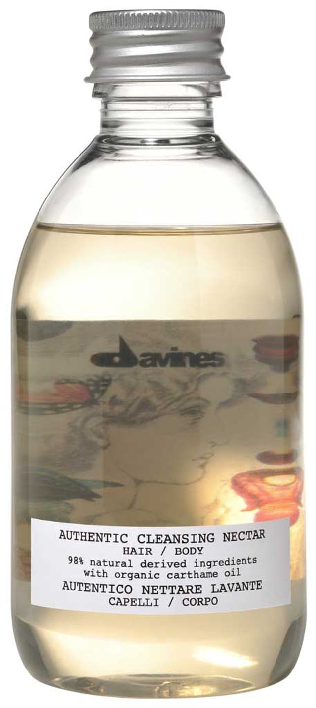 Davines cleansing nectar oil shampoo for hair and body, £9.81, tel: 020 3301 5449