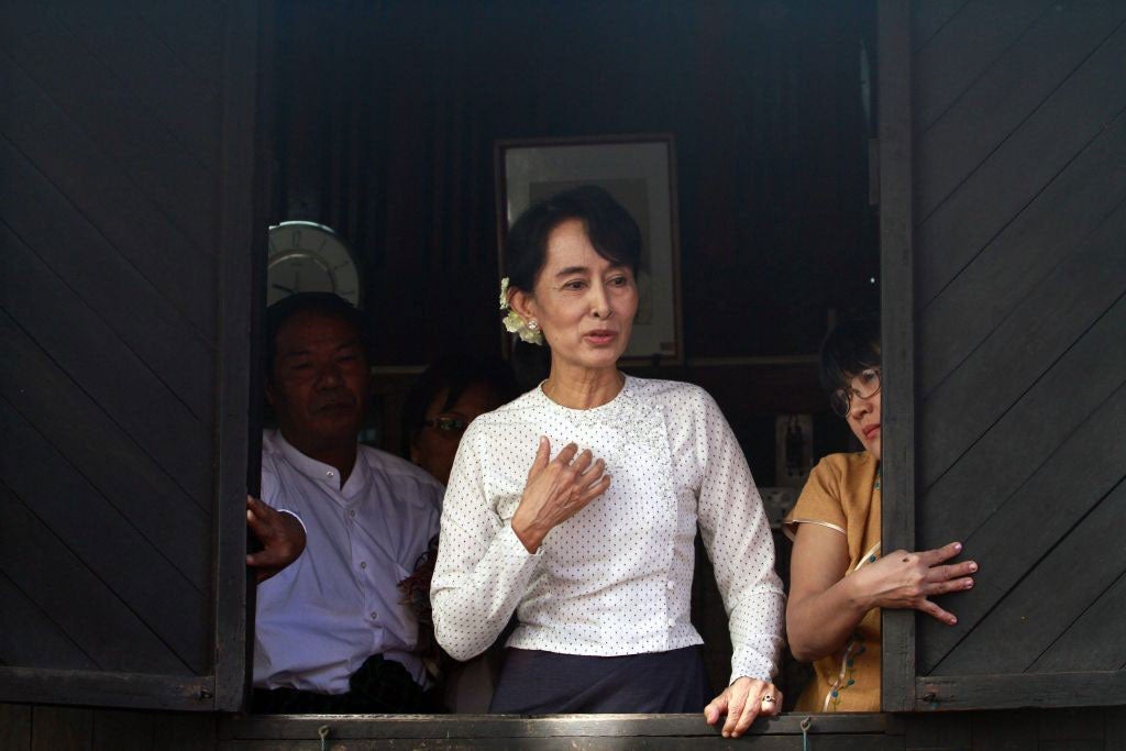 Campaign trail: Burma's opposition mleader mAung San SuuKyi