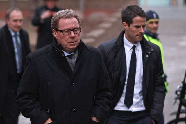 Redknapp arrives at court with son Jamie