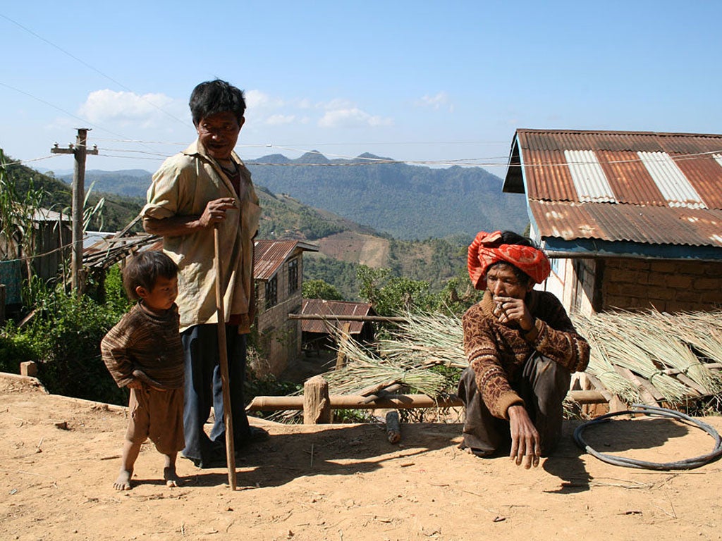 Village life in the hills near Kalaw