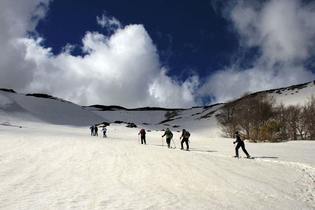Upwardly mobile: Snowshoeing across the slopes of Etna