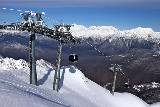 Sochi, the venue for the 2014 Winter Olympics, has opened its slopes