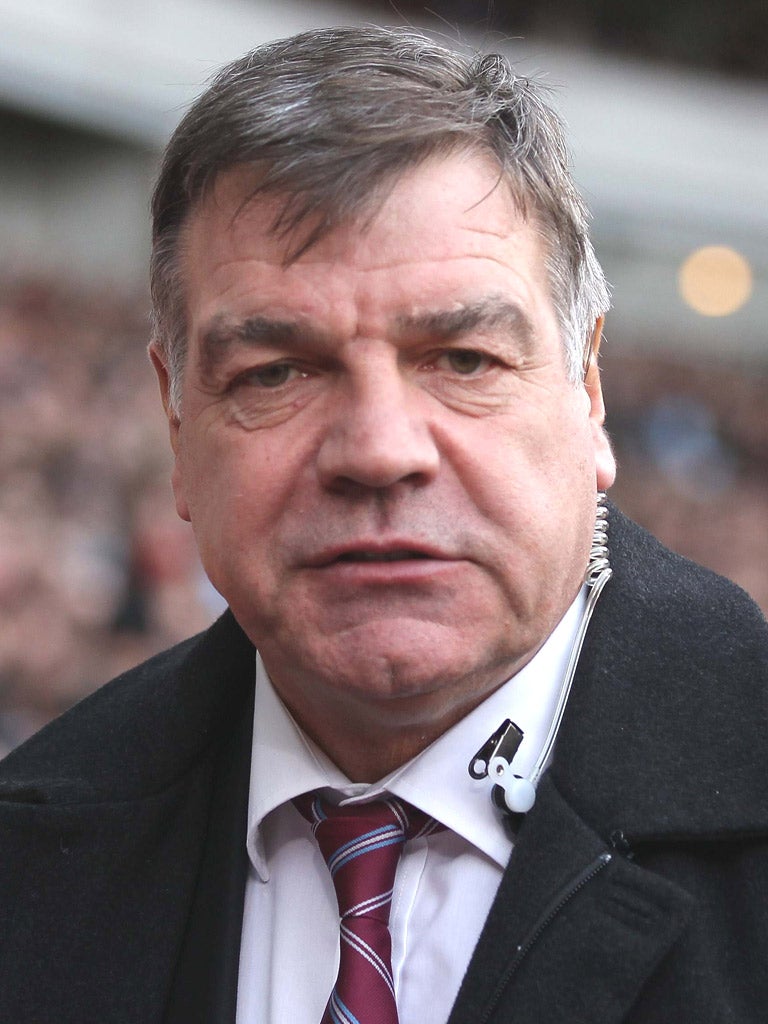 SAM ALLARDYCE: The West Ham manager was
delighted by his team’s desire in beating Millwall