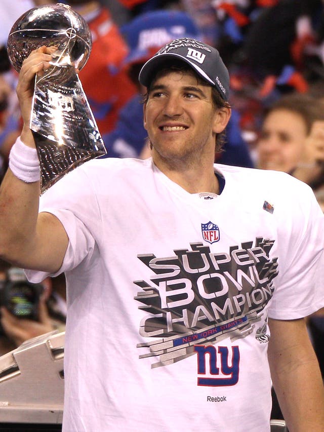 Eli Manning enjoys a Super Bowl victory