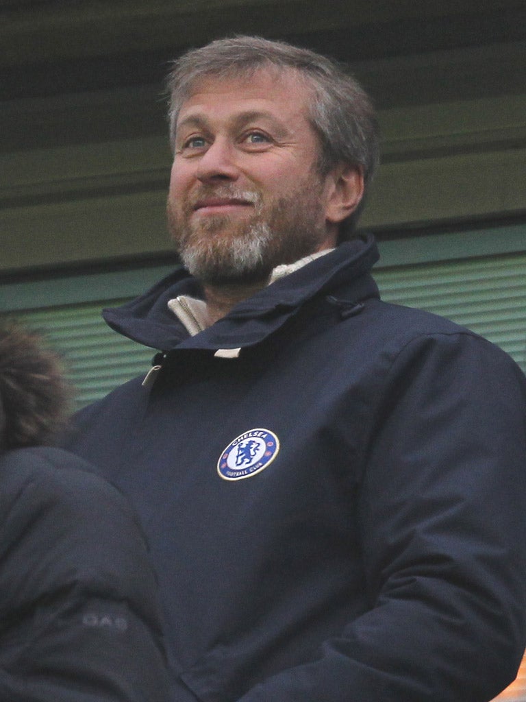 Owner Roman Abramovich paid a rare visit to watch
Chelsea train
