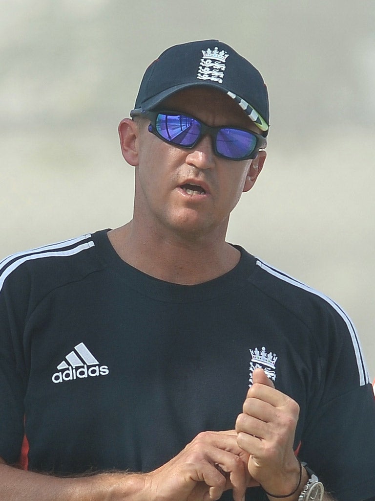 ANDY FLOWER: England’s coach said that his side
were neither sharp nor ready in the Test series