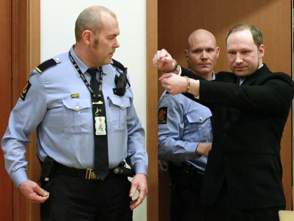 Killer Anders Behring Breivik believes he deserves a medal for the massacre in Norway