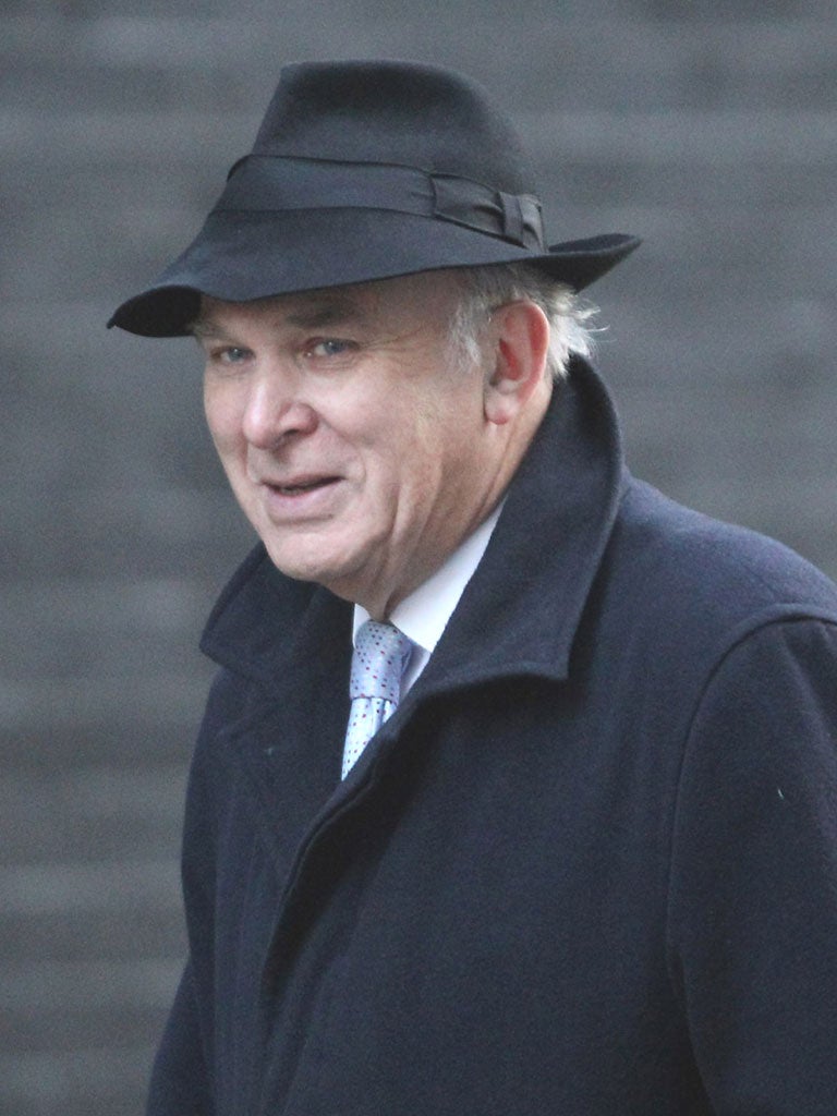 Vince Cable, the Business Secretary will be challenged today over weapons used in the Middle East