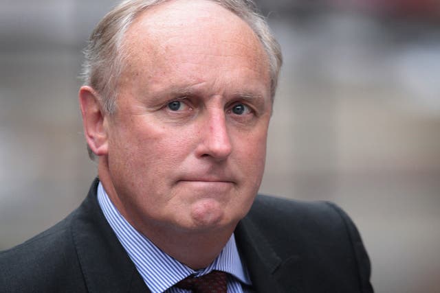 Paul Dacre arrives at the Leveson inquiry yesterday