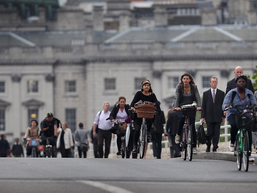 Boris Johnson said: 'We are seeing a step-change in both the way that people choose to travel'