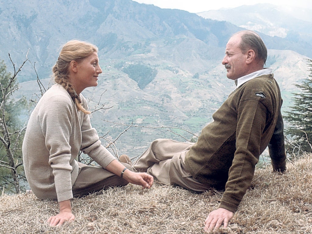 Treves as Colonel Layton with Geraldine James in ITV's lavishly produced 'The Jewel in the Crown' (1984)