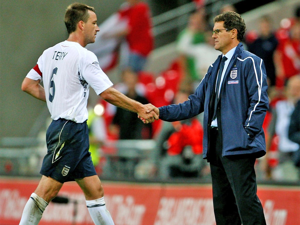 Fabio Capello's public support of John Terry will come under discussion in talks at Wembley today