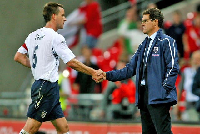 Fabio Capello's public support of John Terry will come under discussion in talks at Wembley today