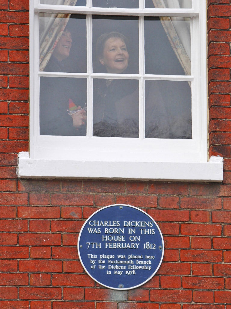 Visitors at the Dickens Birthplace Museum in Portsmouth