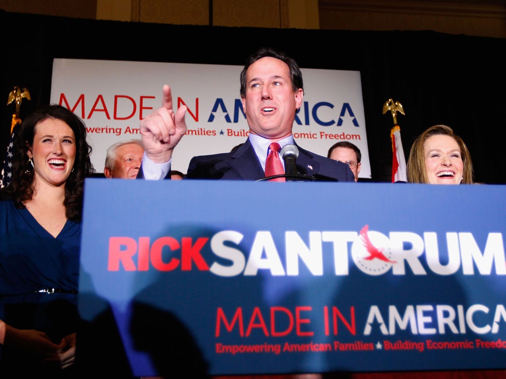 As of today, Mr Santorum has won four states in this marathon against three for Mr Romney, thus completely upending the assumptions of where it was headed