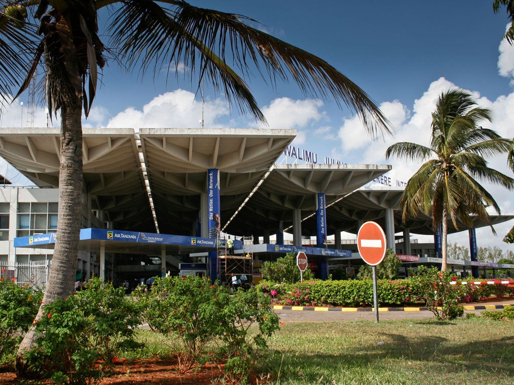 The airport in Dar es Salaam, Tanzania.