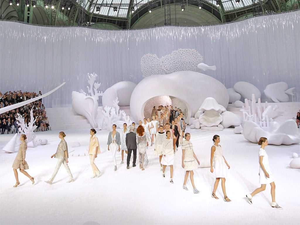 The show must go on? Chanel's opulent catwalk for spring/summer 2012