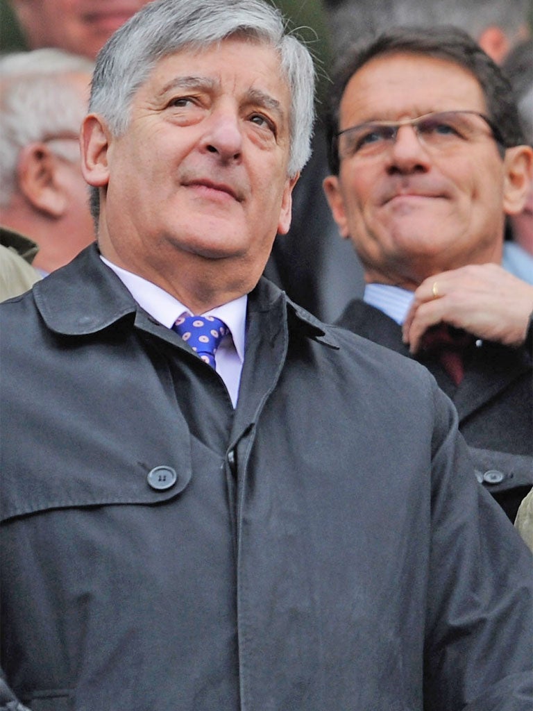 David Bernstein (left) disapproved of Fabio Capello's comments but
did not see it as a defining issue
