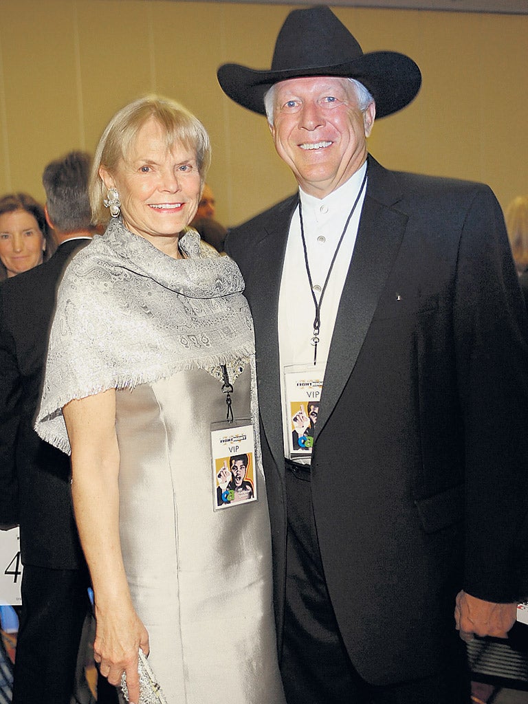 Foster Freiss, pictured with wife Lynn, is a close Santorum adviser
