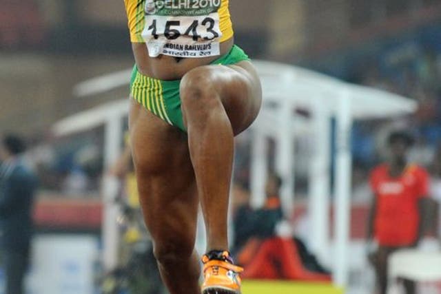 Smith won Commonwealth triple jump gold in 2010
and stayed in India to give free use of her services
as a physio