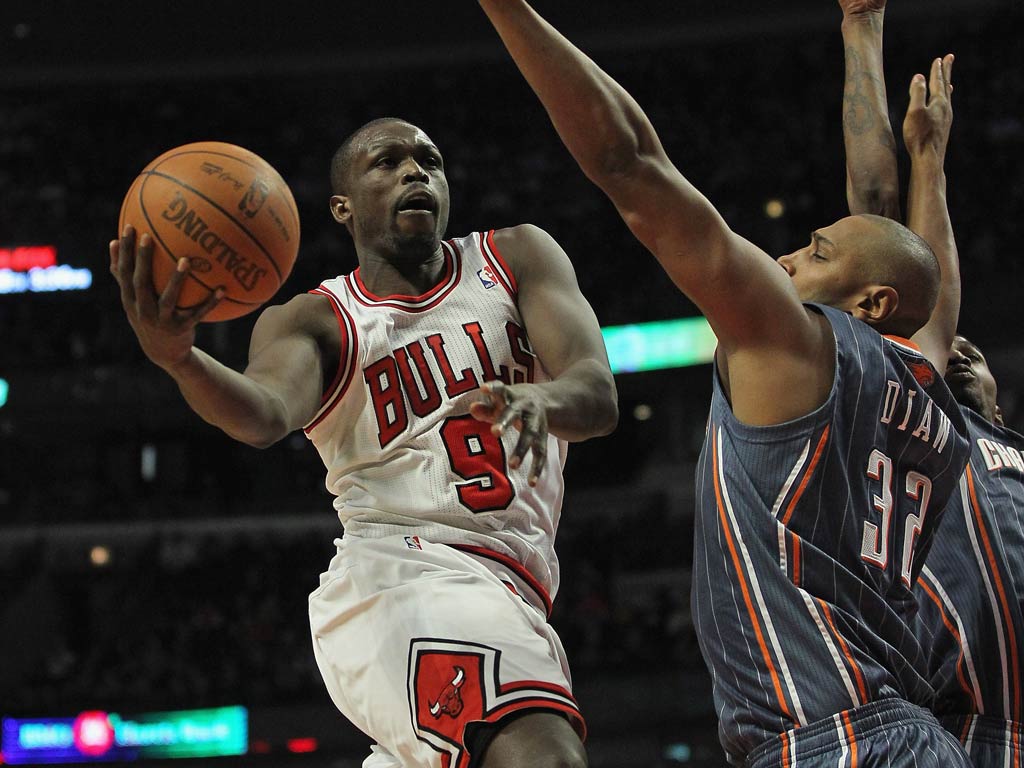 Luol Deng pictured in action for the Bulls