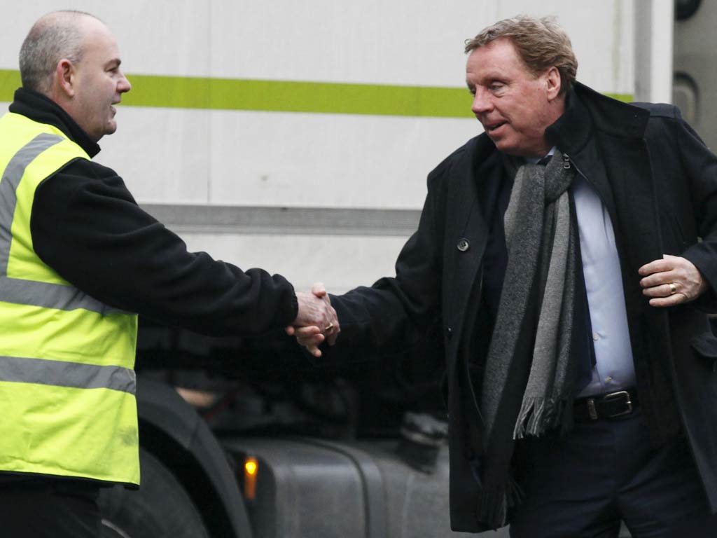 Fan: "All the best with England, Harry. That'll be taxing." Harry Redknapp: "Yeah, apparently 50 per cent over £150,000."