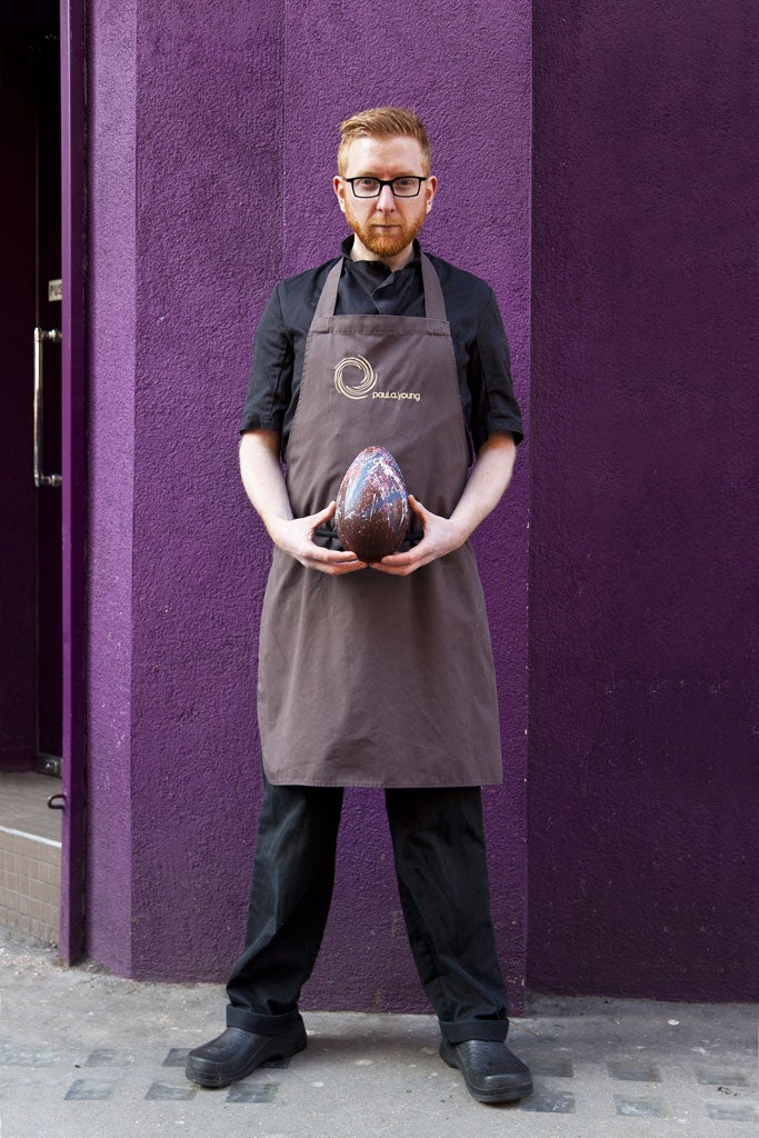 Paul A Young runs three chocolateries in London, including a flagship on Wardour Street