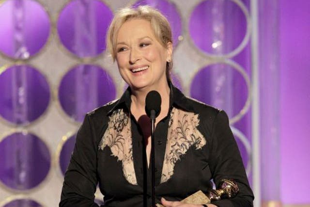 Meryl Streep at this year's Golden Globes: when the Baftas take place tomorrow evening, might we be granted a decent speech or two?