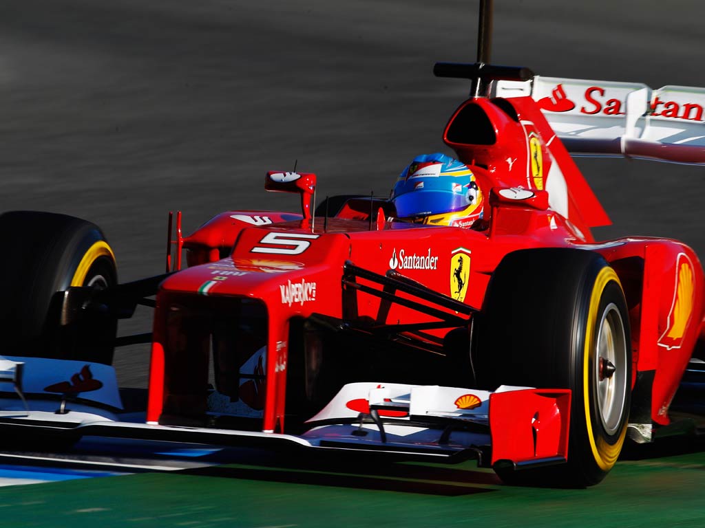 Alonso in action in Jerez