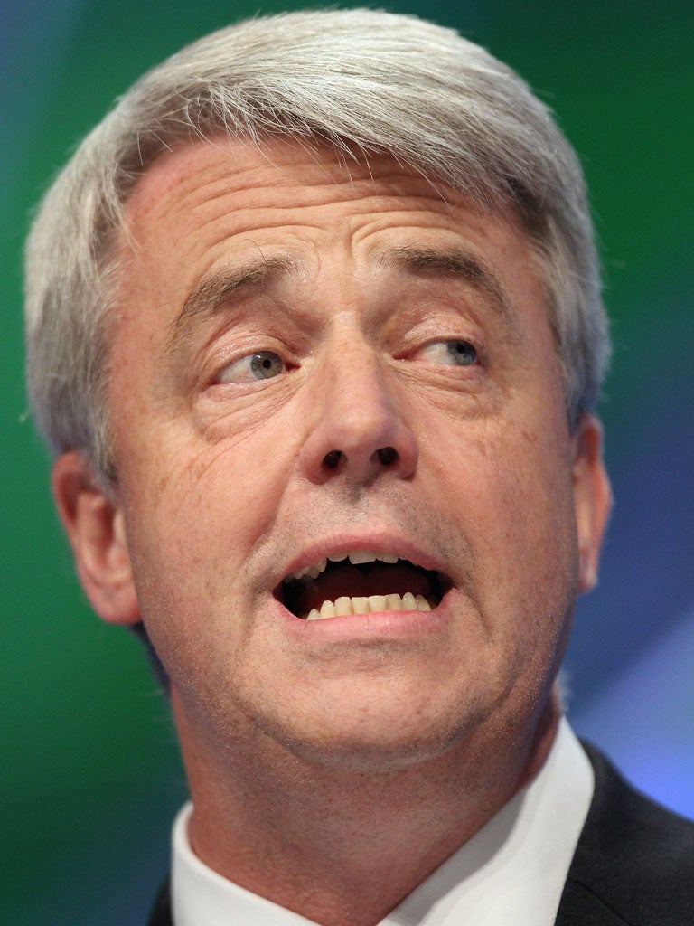 Andrew Lansley: The Health Secretary said he was determined to drive the Bill into law