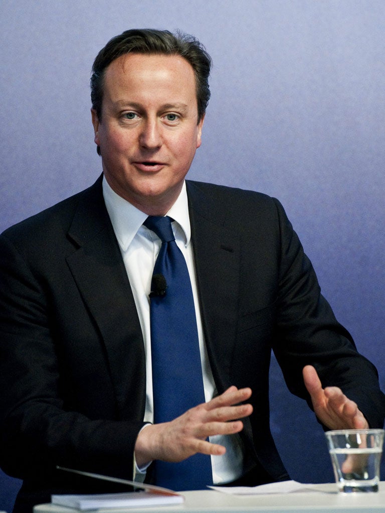 David Cameron said the NHS shake-up was 'unavoidable and urgent'