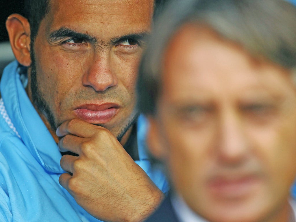 Out of the shadows: Tevez 'can help us in the last three months,' says Mancini