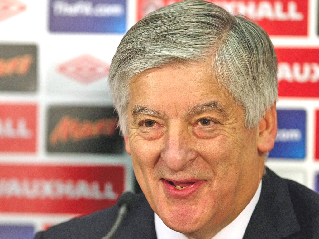 Smiles better: 'It’s a great moment to be England manager,' says David Bernstein