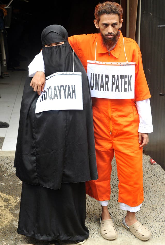 Umar Patek and his wife Siti Ruqayah 
