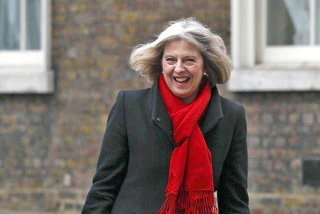 Embattled: Theresa May has been wringing her hands over
Abu Qatada