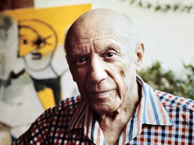 Spanish painter Pablo Picasso in Mougins, France