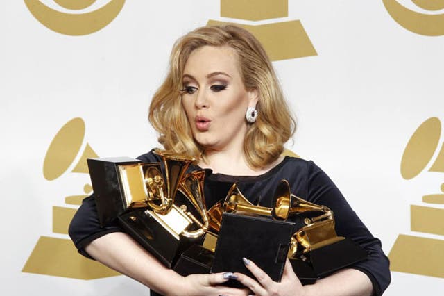 Adele emerged as the top winner at the Grammy Awards