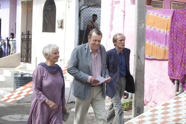 Home from home: a scene from 'The Best Exotic Marigold Hotel'