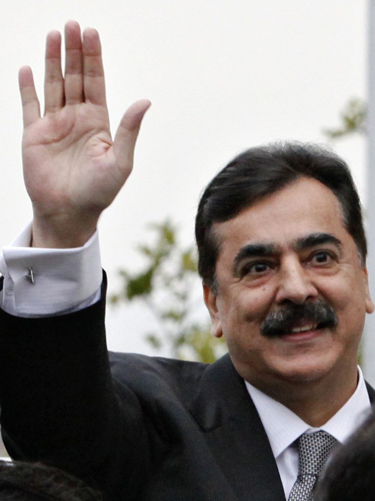 YOUSUF RAZA GILANI: He refused a court order to prosecute the President for corruption