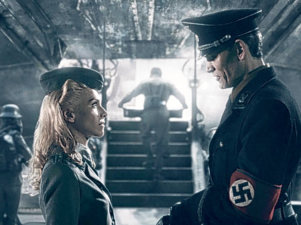 Nazi piece of work: Julia Dietze and Götz Otto star in 'Iron Sky'