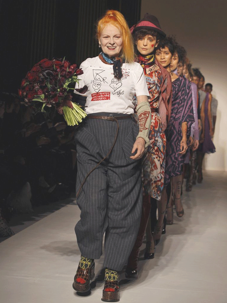 Vivienne Westwood at her Red Label show