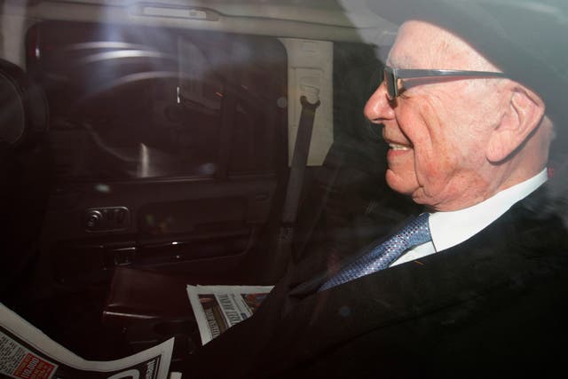 Mr Murdoch flew into London last week to reassure staff at The Sun following the arrest of five senior journalists over allegations of corrupt payments to public officials
