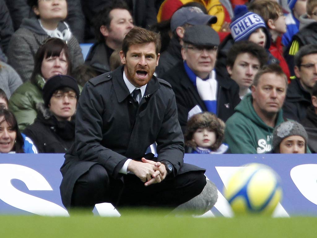 Villas-Boas watches on as Chelsea draw with Birmingham