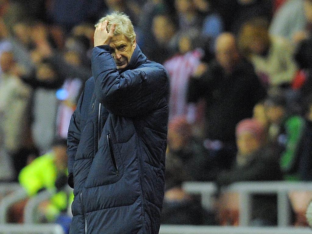 Wenger watches on as Sunderland dump Arsenal out of the FA Cup