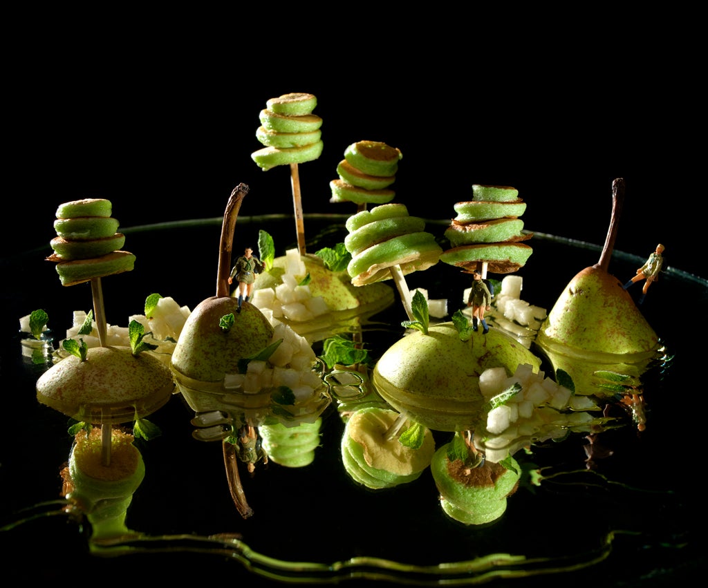 Forest, one of a new series of edible three-dimensional 'panscapes' by foodies Polly Betton and Andrew Stellitano