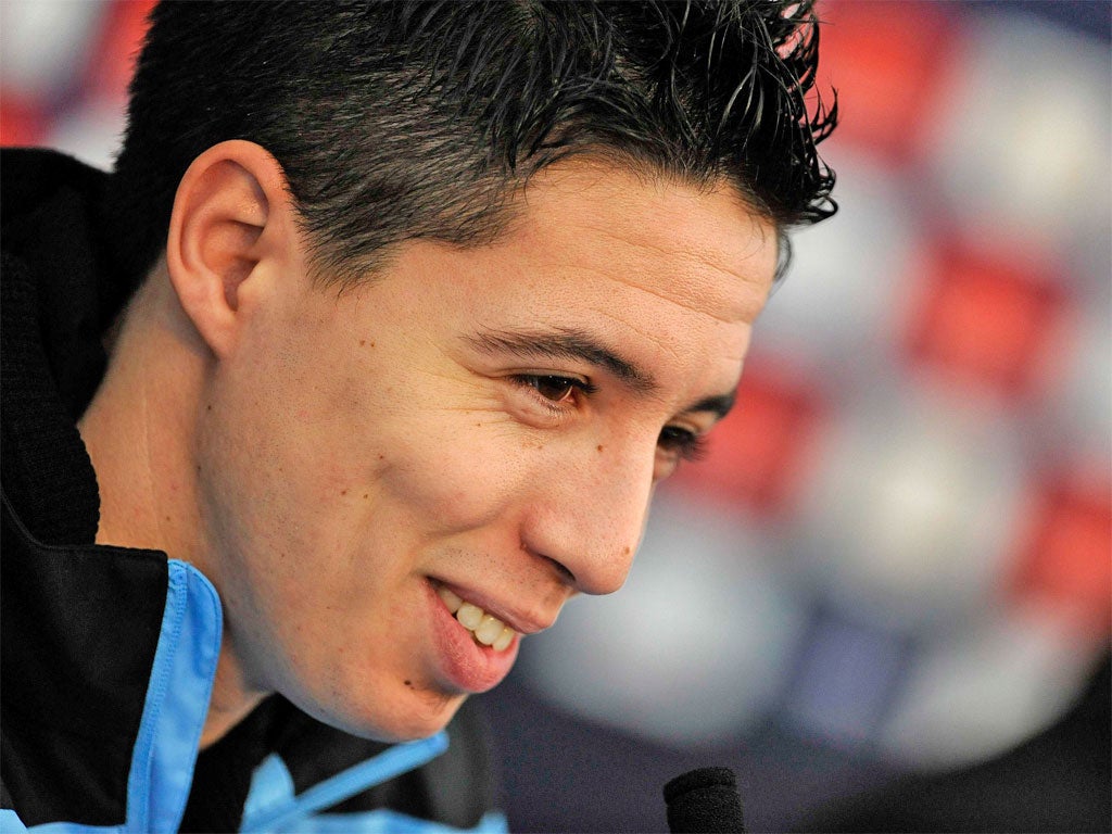 Samir Nasri says he is finding his feet at City after a slow start