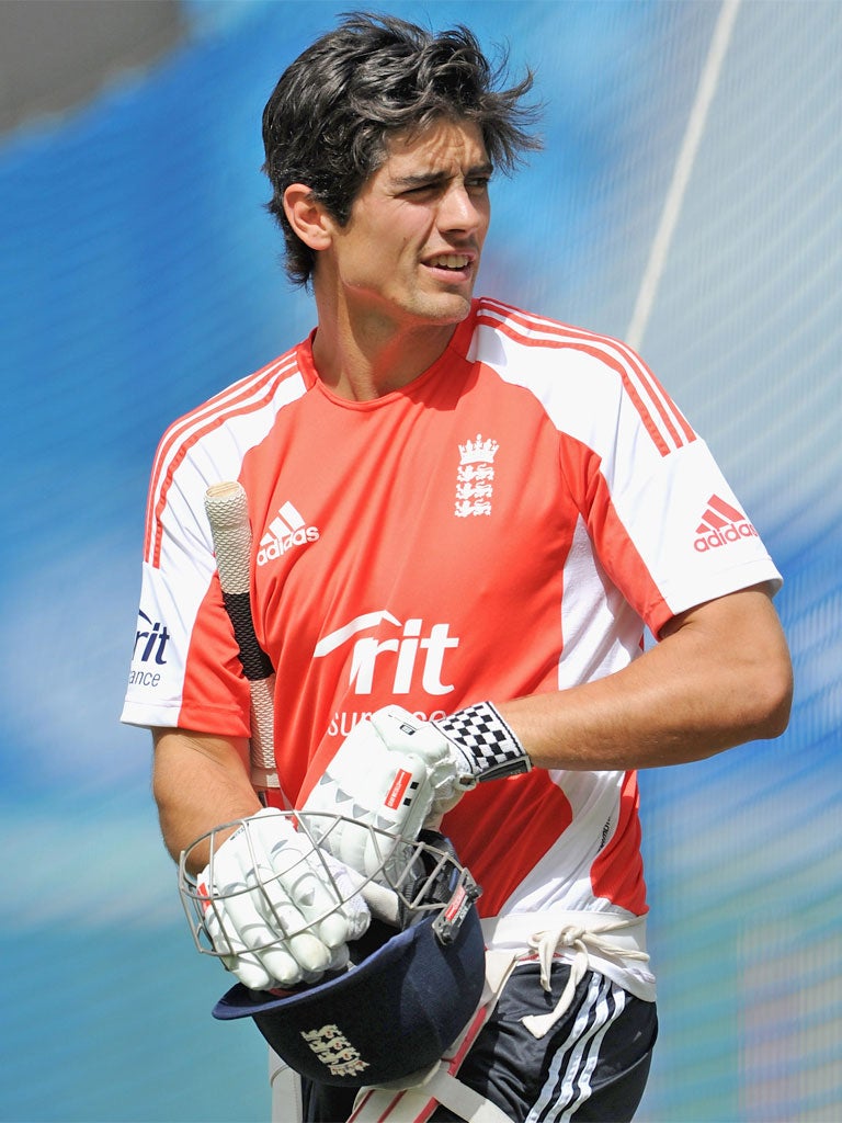 One-day captain Alastair Cook has stayed on tour for the Twenty20s