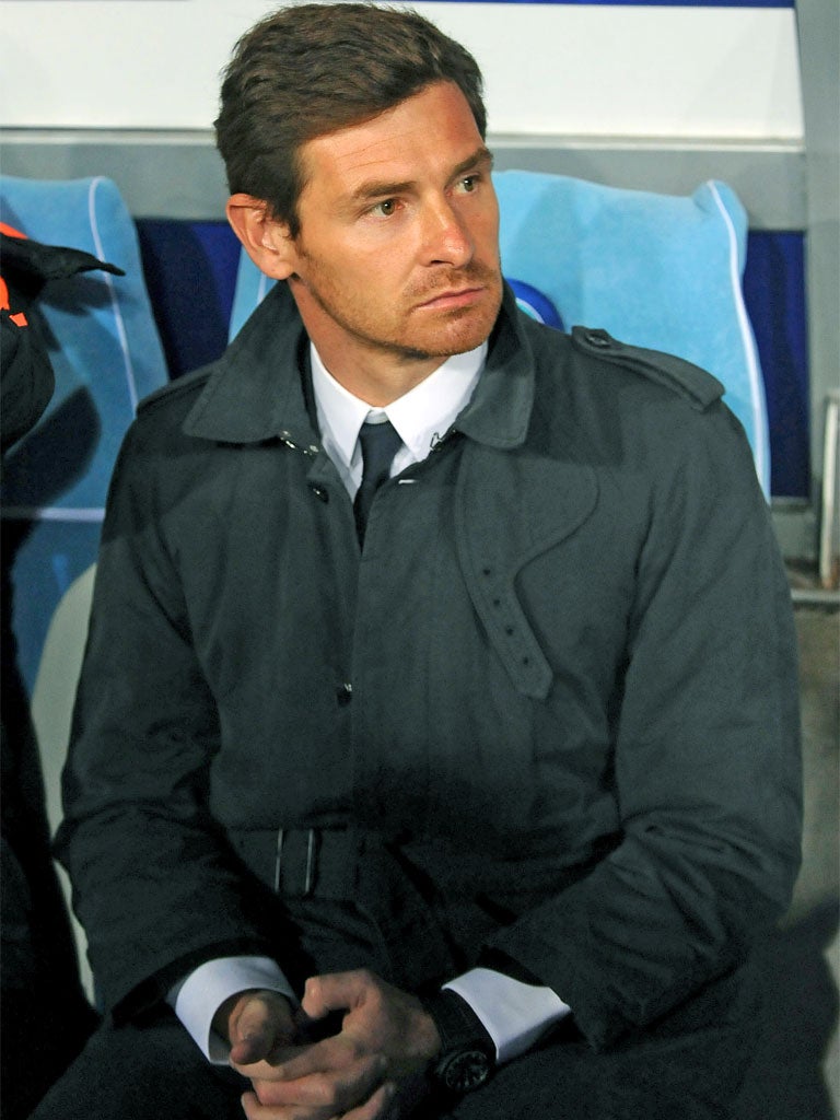 Chelsea manager Andre Villas-Boas watches the defeat at the hands of Napoli